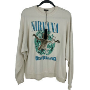 R13 Nirvana 90s Oversized Crewneck Sweatshirt Unisex Size M Baby Graphic Japan
